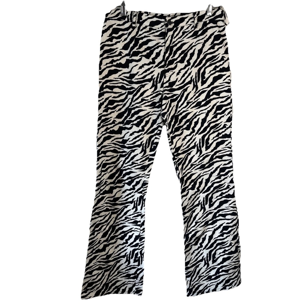 Motel Women's Jeans Multi Animal‎ Print 100% Other Flared Medium